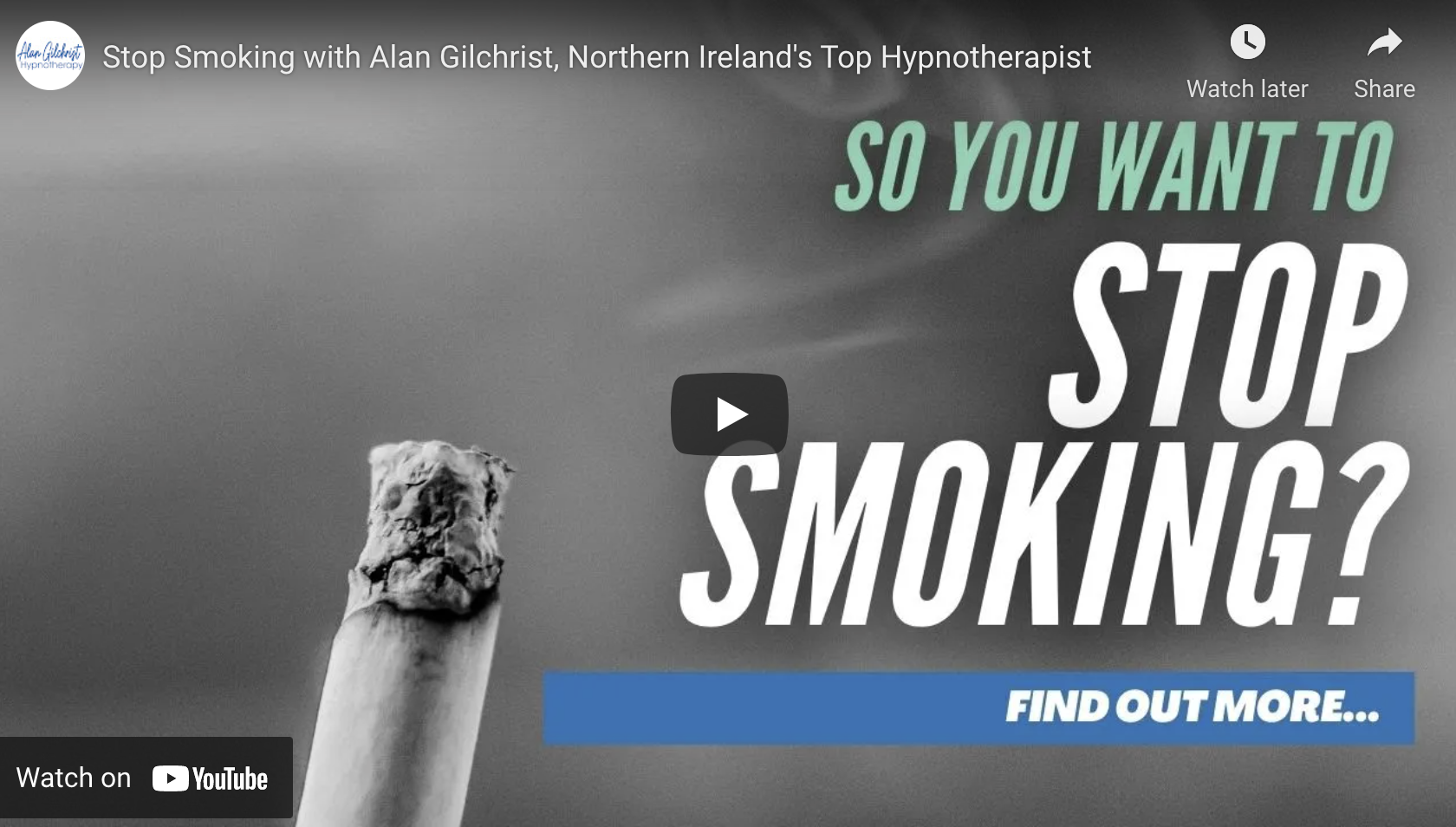 Stop Smoking Fast Track Hypnosis Alan Gilchrist Hypnotherapy Belfast
